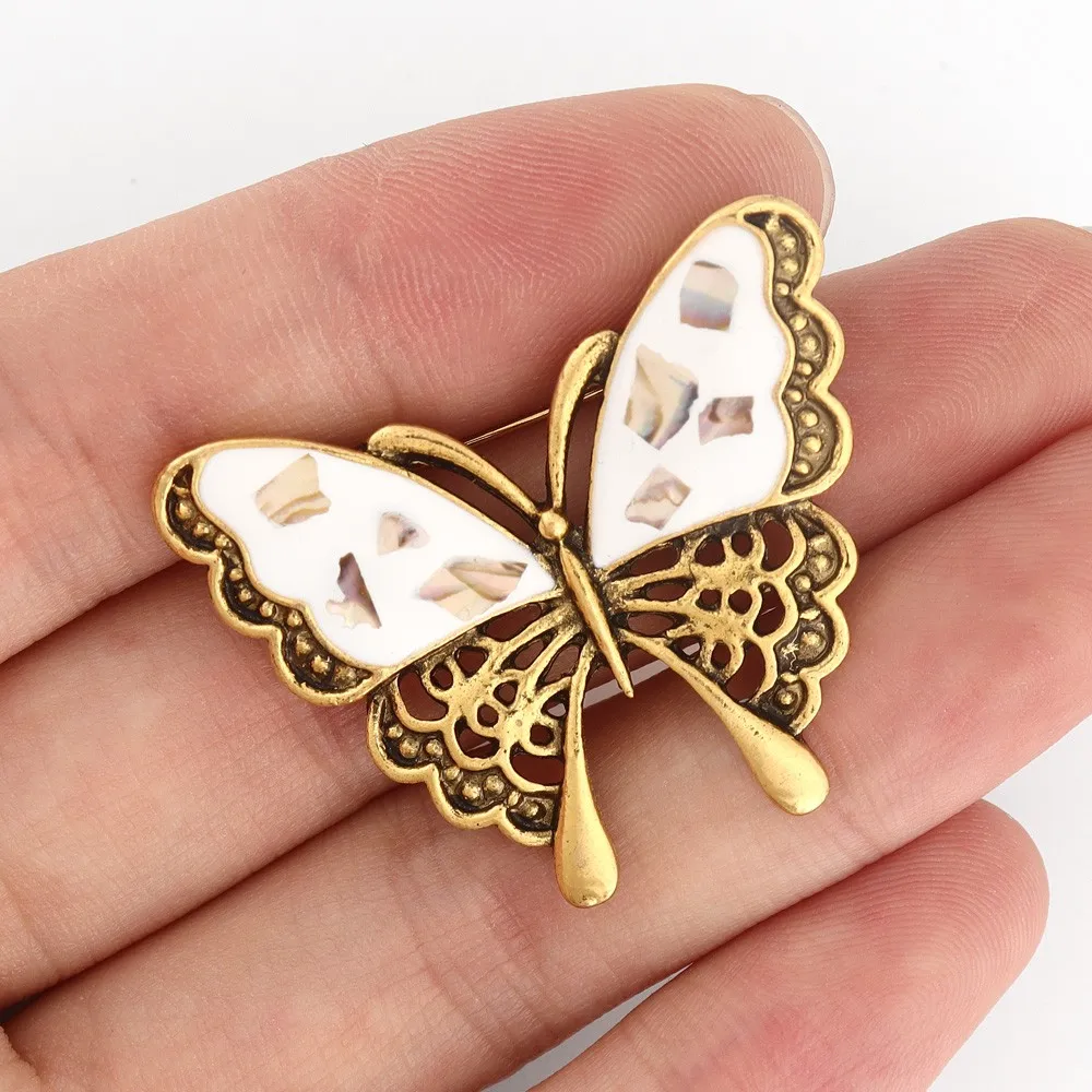 New Trend Europe and The United States High-Quality Exquisite Metal Butterfly Corsage Suit Shirt Brooch Collar Pin Wholesale image 5
