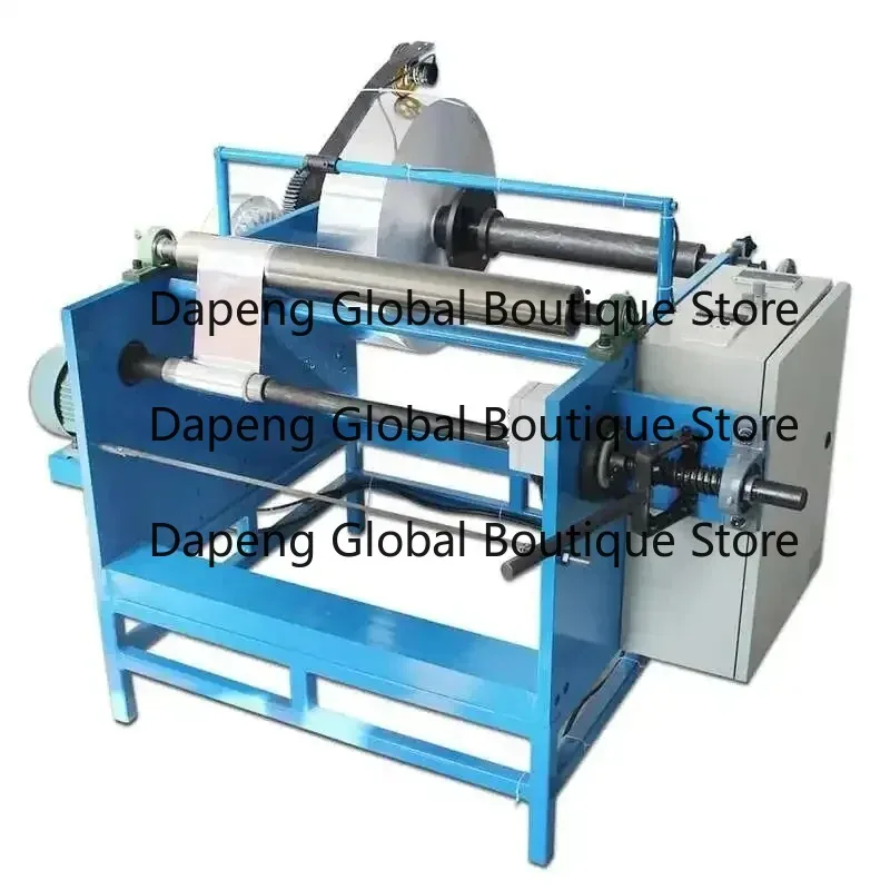 Semi Automatic Aluminum Foil Rewinding Equipment Metal Foil Roll Recoiling Processing Machine