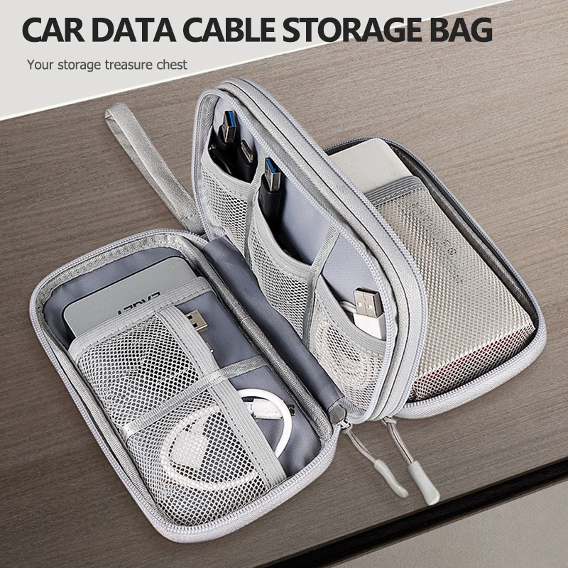 Car Travel Phone Data Line Storage Multifunction Oxford Bag For Opel OPC Astra J H G K Insignia Corsa D B E Mokka Vectra B - view 5