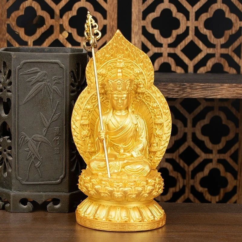 Estatua De Ksitigarbha Bodhisattva, Adorno De Escritorio Para El Culto En El Salón Del Buda O En La Sala De Estar — -40%, 20.93€ Coupon, from 31.39€ – 40% descuento – €31.39