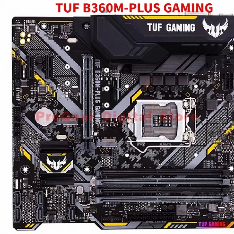 

Материнская плата ASUS TUF B360M-PLUS GAMING LGA1151 mATX с поддержкой DDR4 для процессоров Intel 8-го/9-го поколения