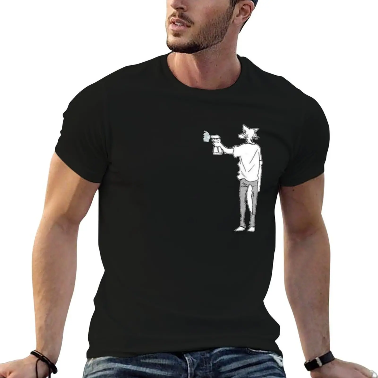 

Beastars Legosi spray T-Shirt man t shirt cotton t shirt for man 100 percent cotton t shirt man designer T-Shirt