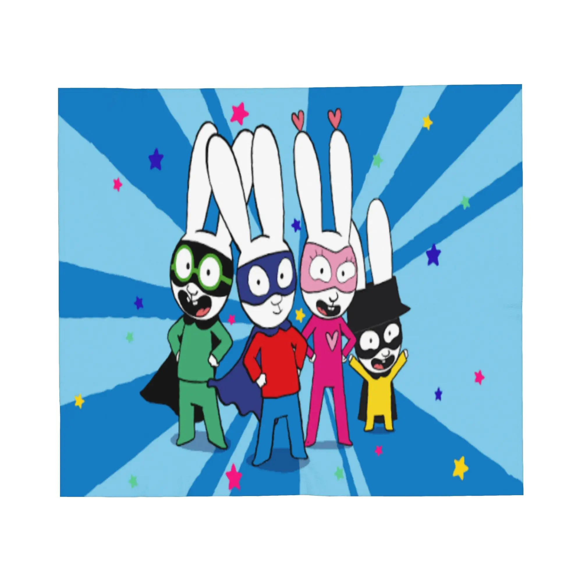 Simon Super Rabbit Accessories Blanket Lightweight Warm  Throw Blankets for Living Room Multi-size Throws And Blankets