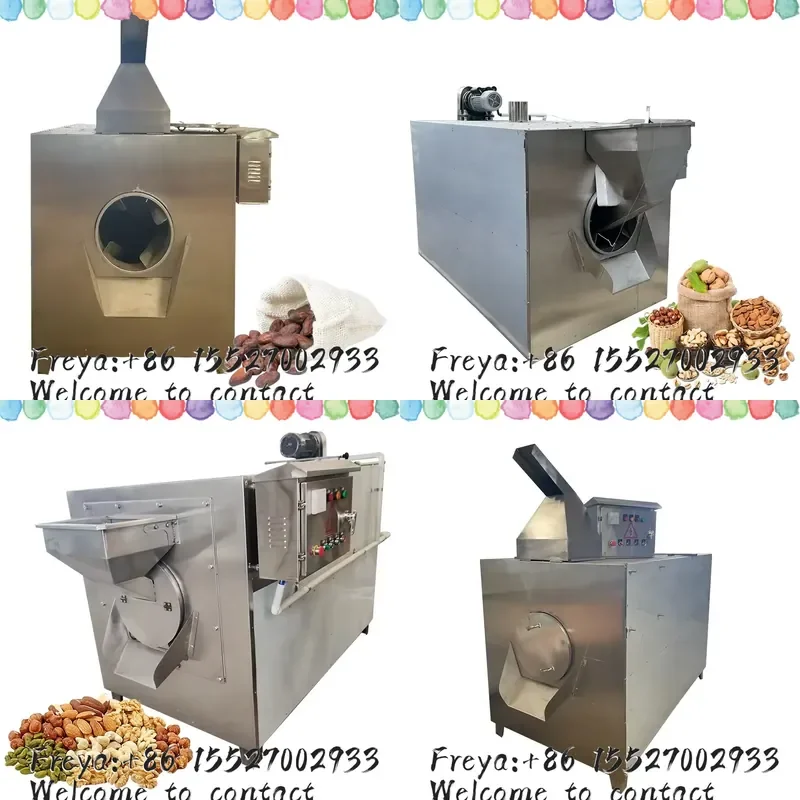 Industrial Nuts Roasting Machine Commercial Coffee Roasters Cashew Nut Roaster Peanut Cocoa Bean Roasting Machine