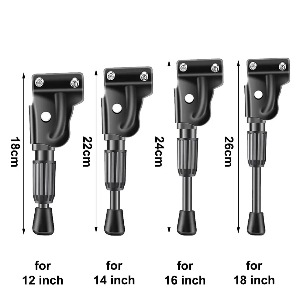 Kids Bike Kickstand Non-Slip Suitable for 12 14 16 18 20 22 24 inches Road Bike/Mountain Bike/Folding Bike Bicycle Kickstand