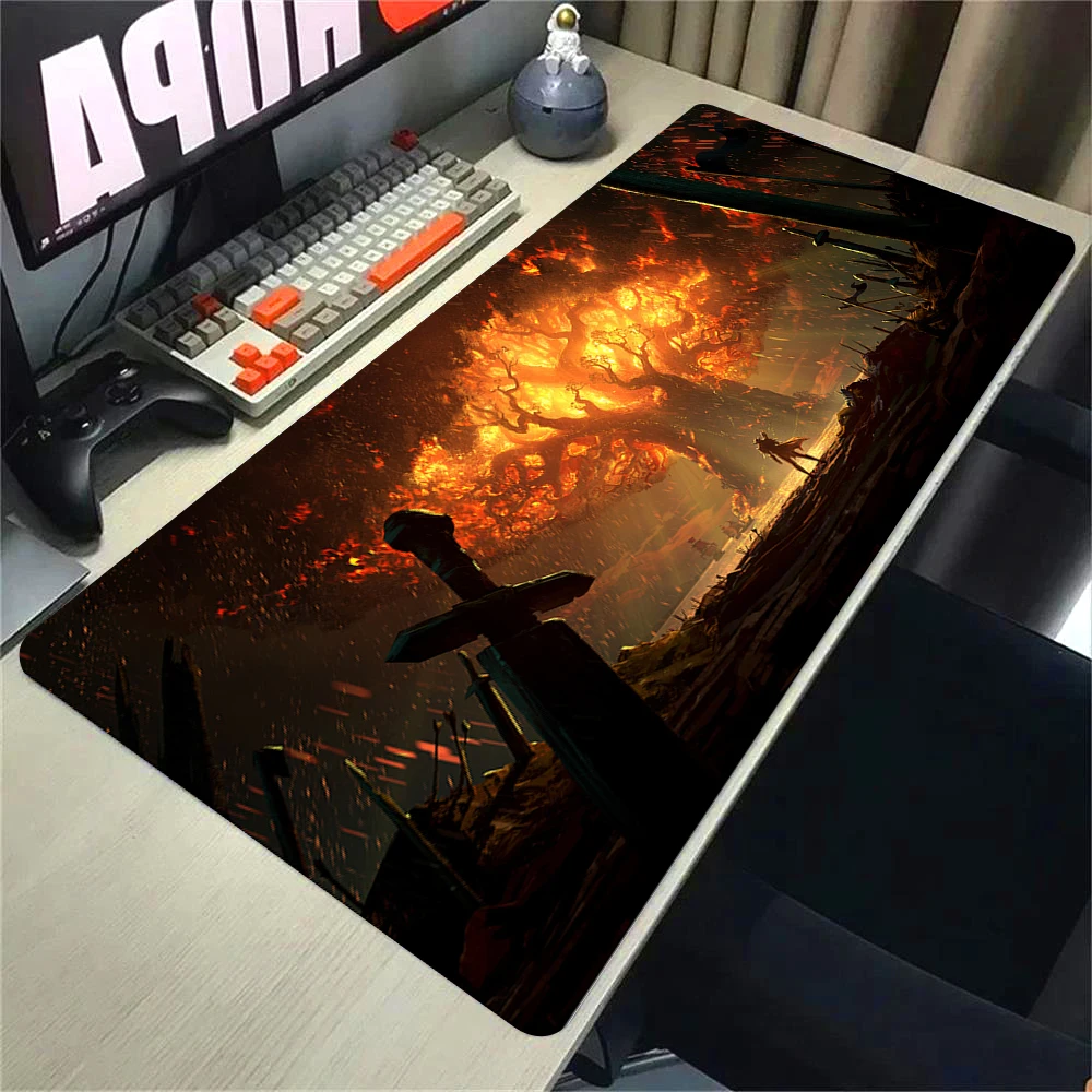 Natural Horde Alliance Mouse Pad Rubber Large Computer Desk Keyboard Mat W-world Of Warcraft Gaming Mousepad Speed Locking Edge