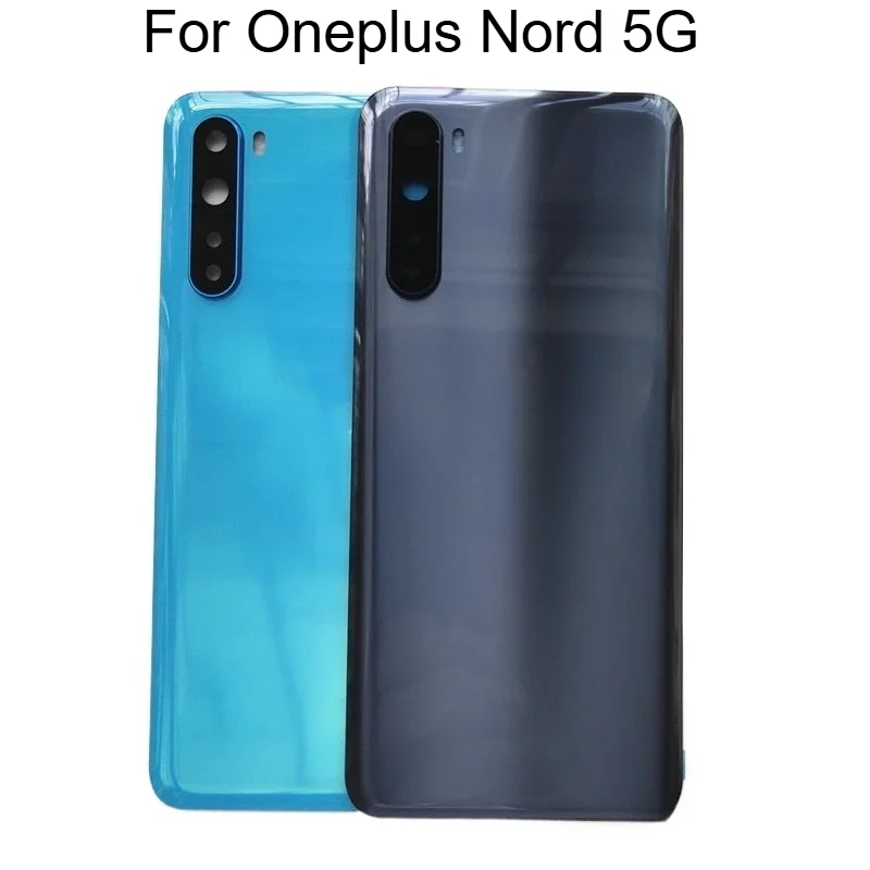 For Oneplus Nord 5G Battery Back Cover Rear Door Housing Replacement AC2001 AC2003 With Camera Lens