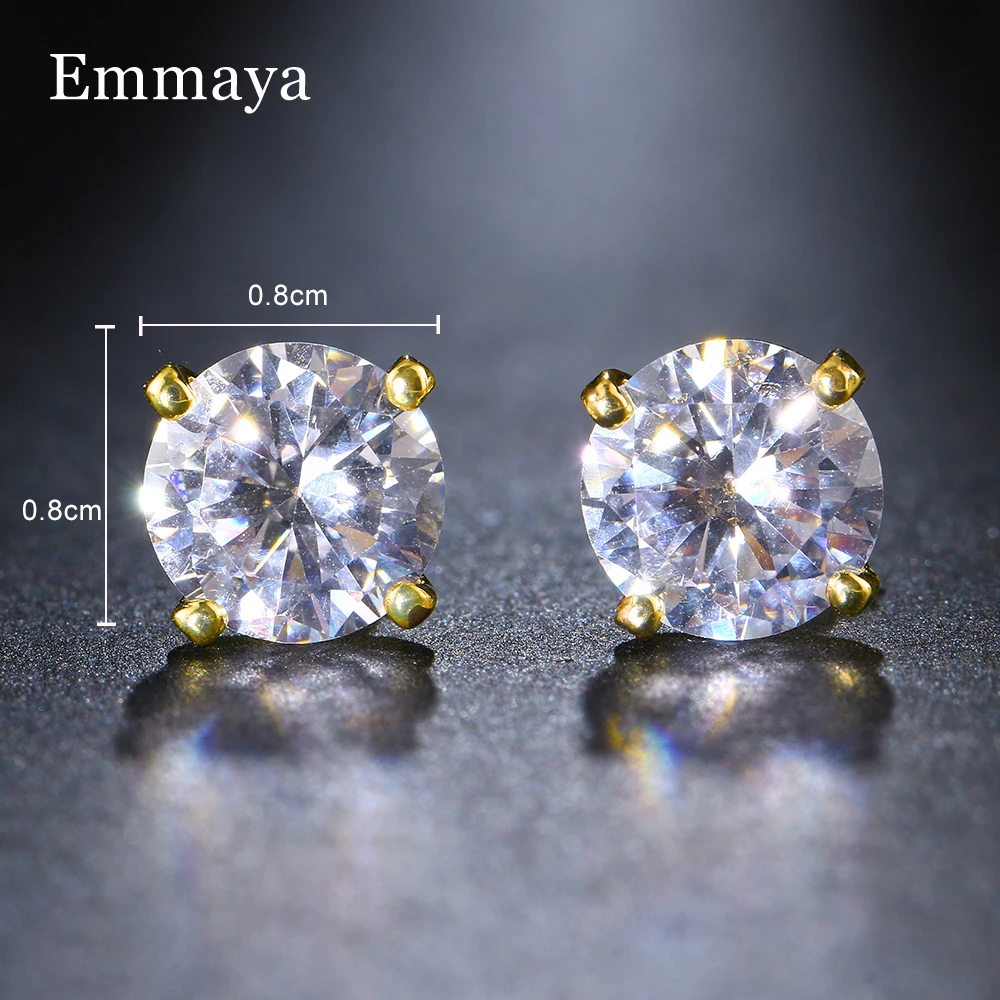 Emmaya Hot Sale Charming Cubic Zircon Earring Simplicity Style Wedding Party Noble Dress-Up For Female Exquisite Ornament