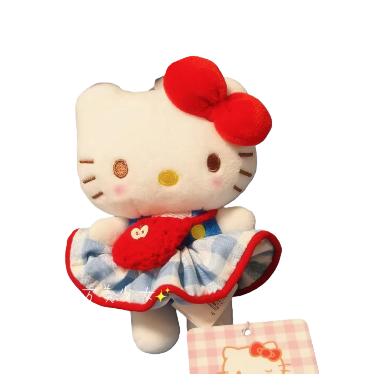 سانريو ملء ألعاب الدمى هالو كيتي الكرتون القطيفة الناعمة على ظهره قلادة Kawaii الإبداعية زخرفة لطيف هدية عيد ميلاد للفتيات #6