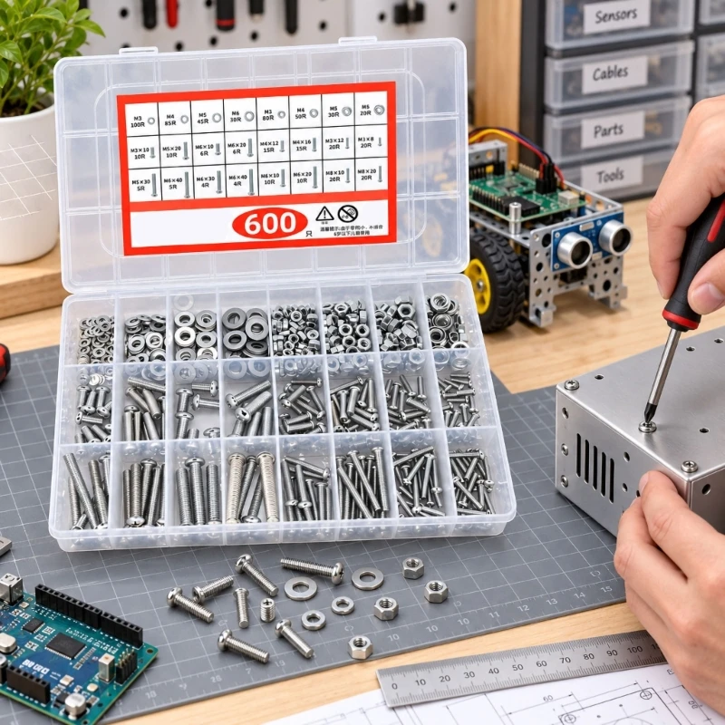  Fastening Parts Collection for Furniture, Equipment, and DIY Use