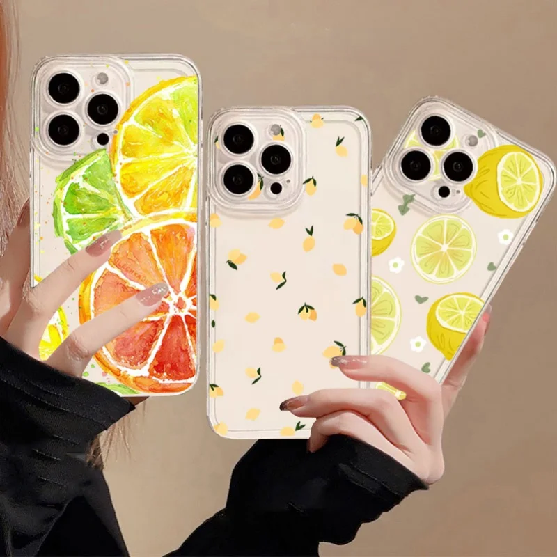 Summer Lemon Fruit Phone Case For Infinix Smart 20 10 9 8 7 6 Hot 60 Plus 50i 50 40 40i 30i 20 30 Play Note 30 40 50 Pro Casing