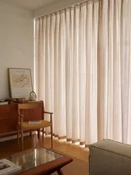 2 Colors Modern Beige Grey Linen Like Thick Tulle Living Room Flax Sheer Curtains for Bedroom Voile Window S Folds Drapes