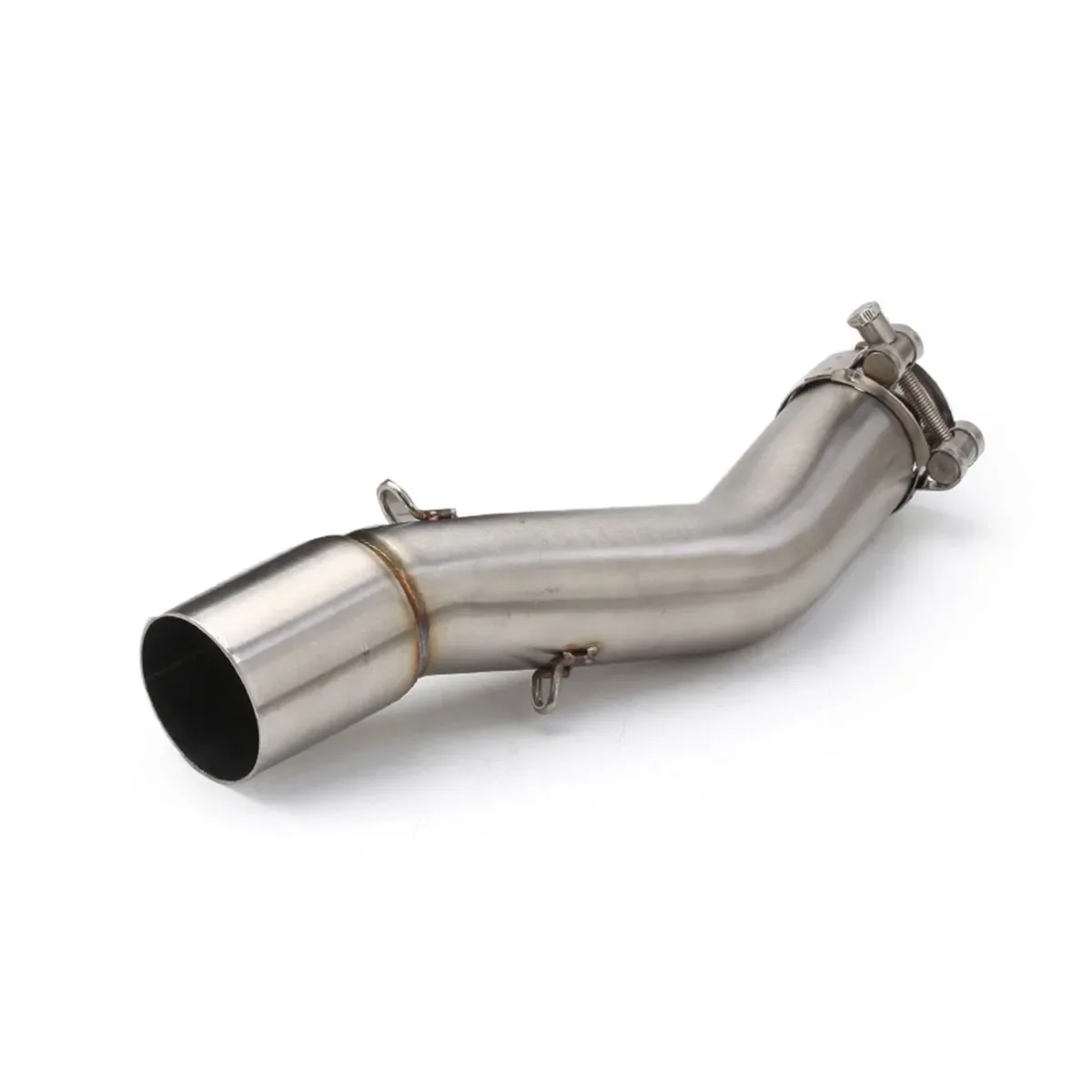 51mm Motorcycle Exhaust Middle Link Pipe Slip On Muffler Connect Adapter Pipe For Voge 500DS 500R LX500DS LX500R 2019-2020 Modif