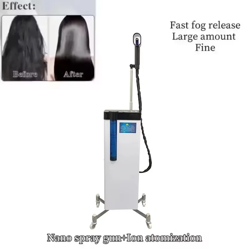 Hair Salon Nano Hair Steamer for Hairdressing Care Scale Spray Negative Ion Heating for Hair Scalp Care 360° Telescopic Bracket
