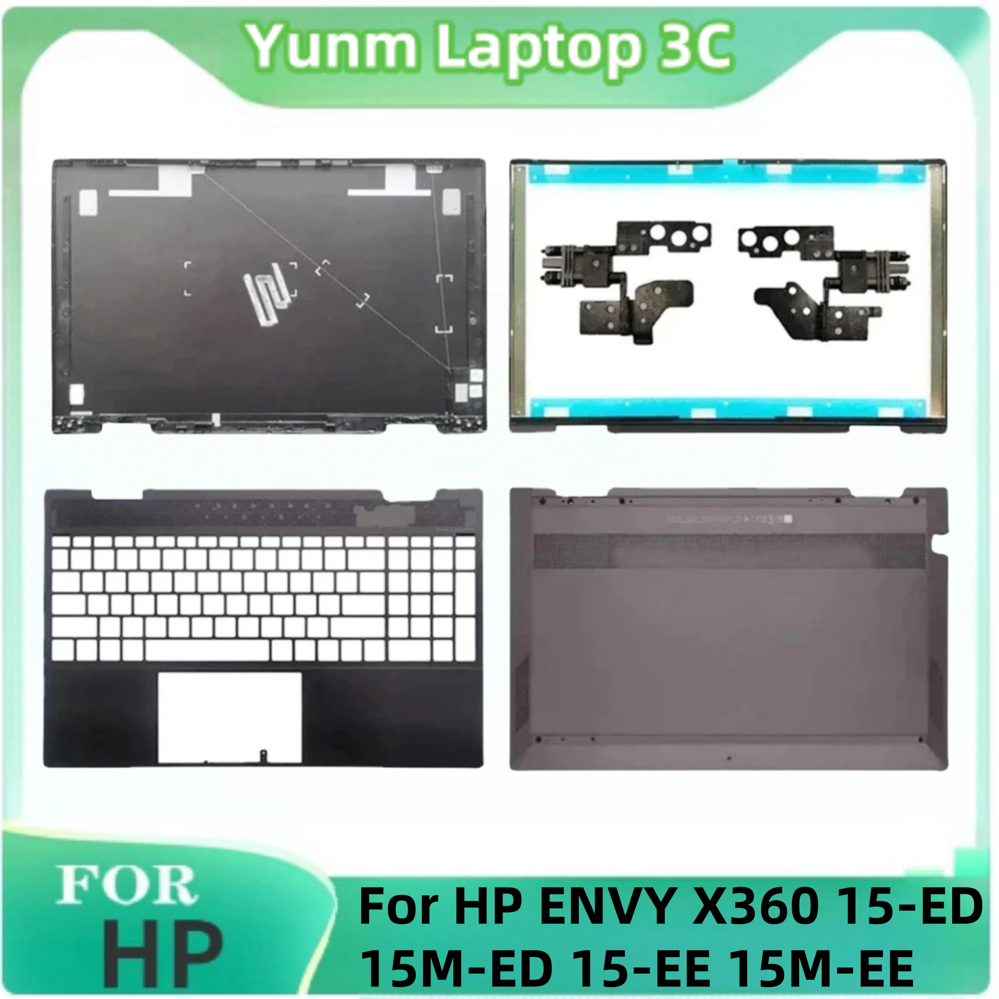 

For HP ENVY X360 15-ED 15-EE 15M-ED 15M-EE LCD New Laptop Case Back Cover/Front Bezel/Hinge/Palm Rest/Back Case L93204-001