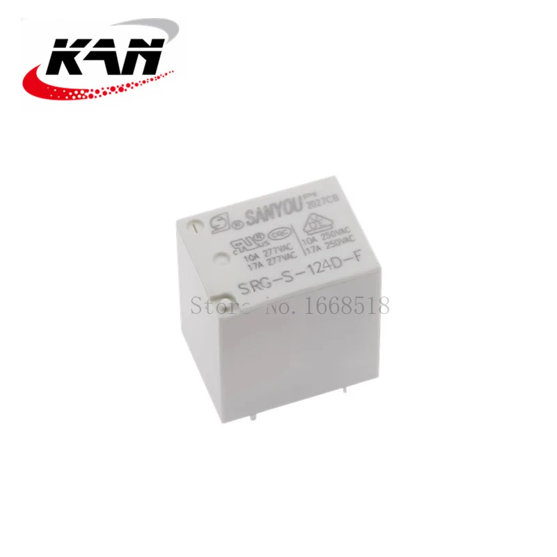 Free shipping 10pcs relay SRG-S-105D-F SRG-S-112D-F SRG-S-124D-F  5VDC 12VDC 24VDC 17A 277VAC 5PIN Original New