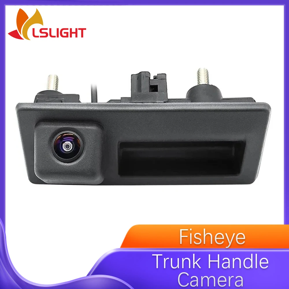 Car Camera For Audi A4 A6 Passat Golf Polo Jetta HD Fisheye Lens Rear View Reversing Trunk Handle Camera Electronics Accessories