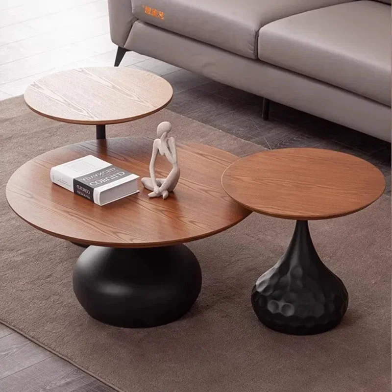 Luxury Nordic Coffee Table Round Minimalist Italian Center Side Table Dinner Writing Service Mesas Bajas Living Room Furniture