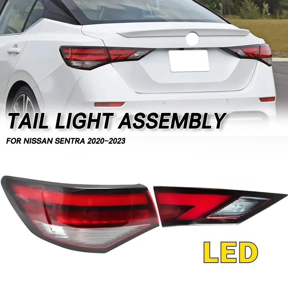 

Left/Right Side Car LED Tail light Rear Bumper Light Stop Brake Lamp Turn Signal Warning For Nissan Sentra 2020 2021 2022 2023