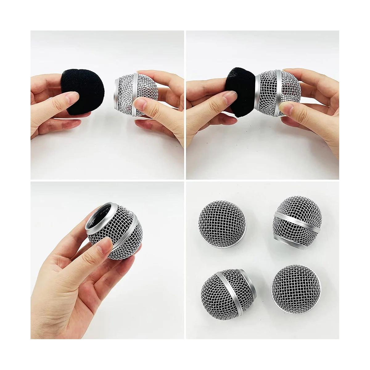 2 шт., сменные насадки для микрофона SM58