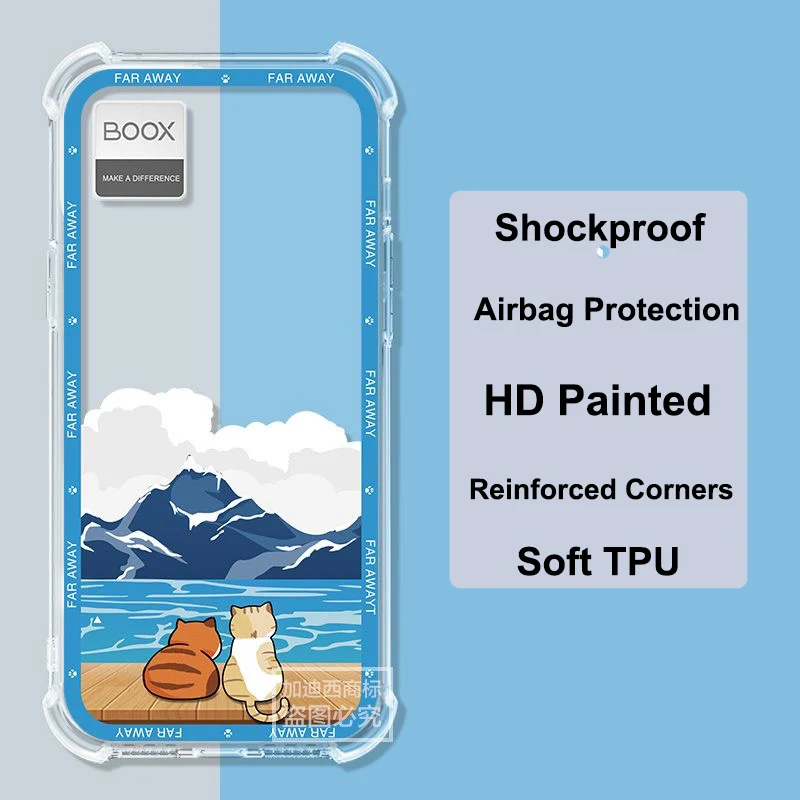 Para Boox P6 carcasa anticaída BooxP6 P 6 funda transparente de silicona TPU suave delgada para Boox Palma2 carcasa a prueba de golpes para Boox Kant2