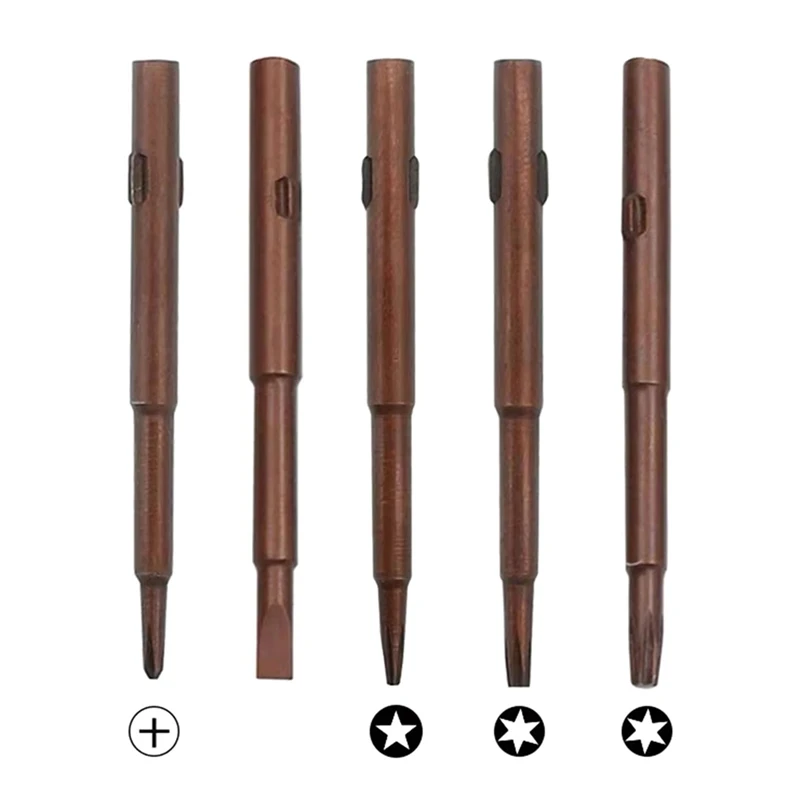 AAAN-มัลติฟังก์ชั่น 5 In 1 ไขควงชุดถอดชิ้นส่วนไขควง Slotted CROSS Plum Blossom คอมพิวเตอร์แว่นตาการบํารุงรักษา