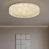 Minimalist Resin Ceiling Light Gold Luxury Led For Bedroom Living Room Dining Room Decor 40cm 50cm  Round Ceiling Lamp