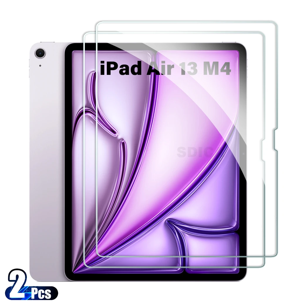 

2PCS For iPad Air 13 M4 2026 Tempered Glass Screen Protector 13.0 Inch Tablet Anti Scratch HD Clear Protective Film A3462 A3461