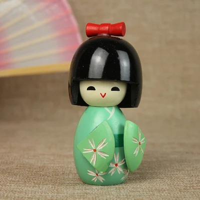 12.5cm big size Japan Kokeshi Girls Wooden Dolls