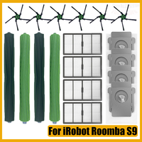 Rubber Roller Brush Kit For iRobot Roomba S9 (9150) S9+ S9 Plus (9550) Robot Vacuum Cleaner Replacement Spare  Accessories