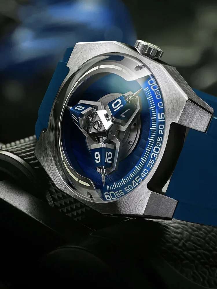 Limited Edition Swiss Creative Unique Trend Independent  Three-dimensional Star Wheel Personalized Mechanical Watch Men's