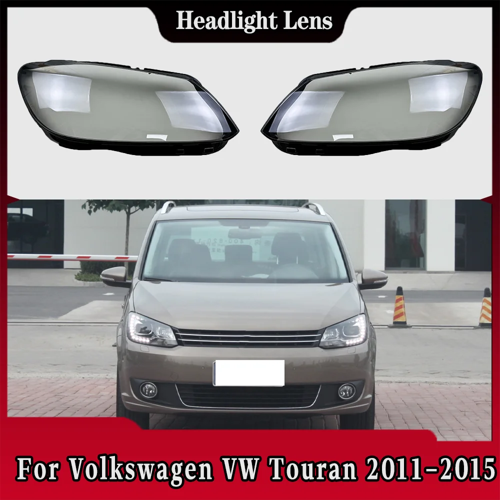 Front Headlamp Cover Headlight Lens Shell Plexiglass Replace Original Lampshade For Volkswagen VW Touran 20112012 2013 2014 2015