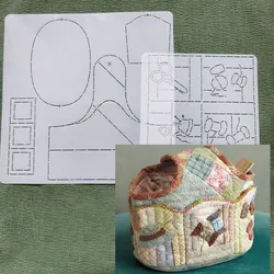 Premium Quilting Template Stencils Embroidery Patchworks Sewing Craft Templates For DIY Storage Basket