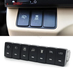 Car Parking Radar Sensor Switch Power On Off LED DRL Fog Light Button For Honda Fit STREAM City Accord 8 2008 - 2013 Accessories