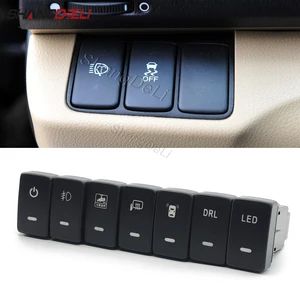 Car parking radar sensor switch on/off LED DRL fog light button for Honda Fit Street City Accord 8 2008 - 2013 Accessories 10 Main Sales Switch Honda Fit Air Conditioning - №5
