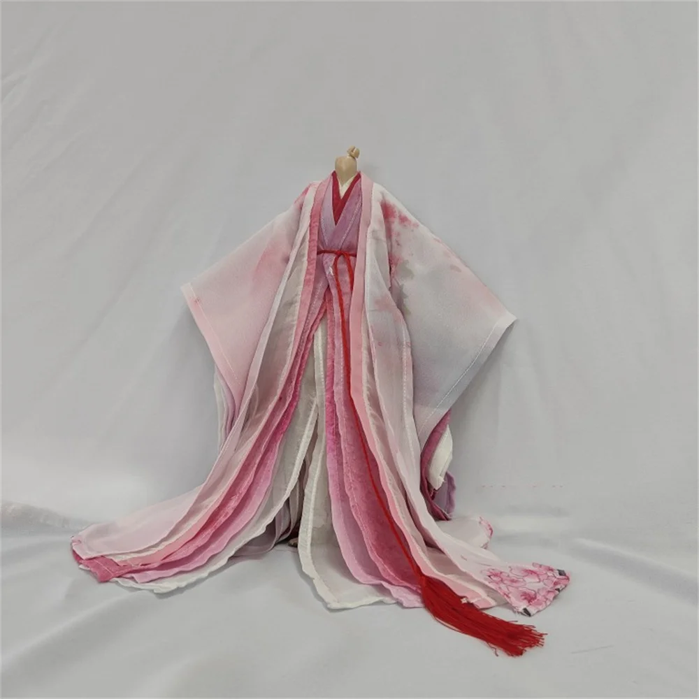

1/6 Male Chinese Ancient Classical Hanfu Robe Man Dress Suit Pink /green Clothes Hanfu Dress for 12inch Action Figure