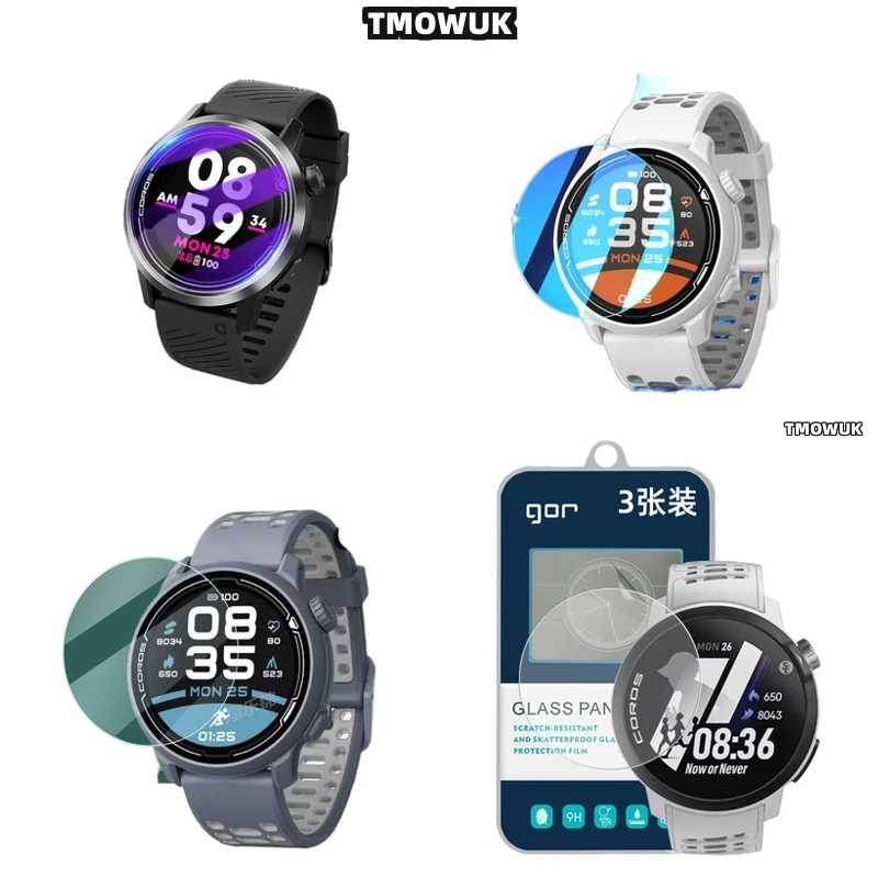 

For Coros PACE 2 3 42 46 MM APEX 2 Pro VERTIX 2 2S - 9H Hardness Tempered Glass For Smart Watch Screen, Anti-Scratch