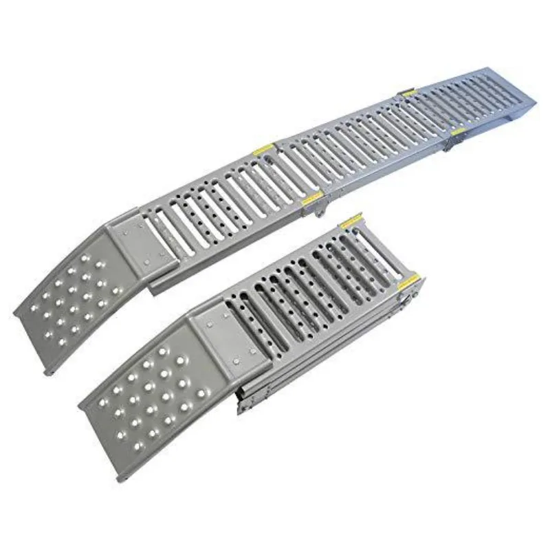 

Motorcycle ATV uphill board portable three-fold bridge board