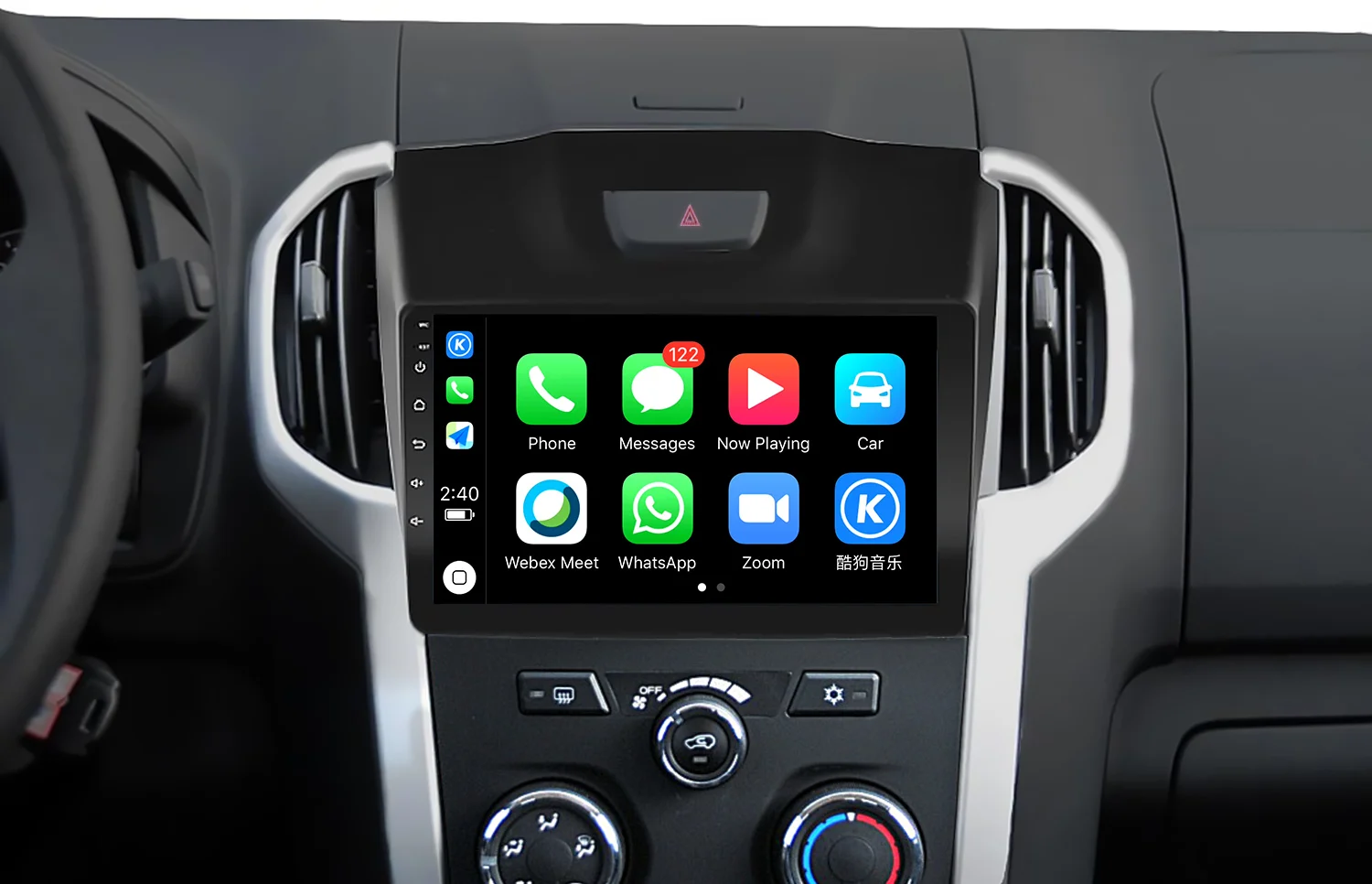 Android Touch Screen Car Stereo GPS Multimedia Player for S10 Trailblazer / MUX D-MAX 2012-2016