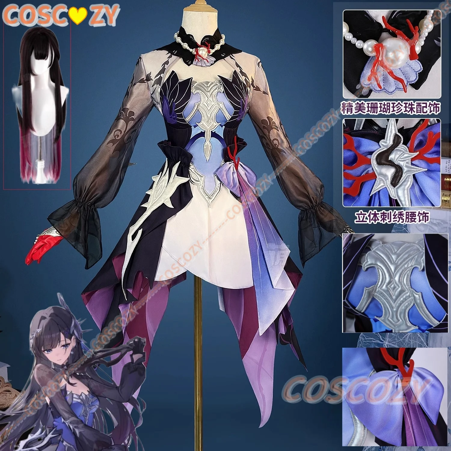 

Игра Honkai Star Rail Helektra Hysilens Косплей Костюм Женский Карнавал Хэллоуин Вечеринка Ролевые Игры Наряд Парики Костюмы