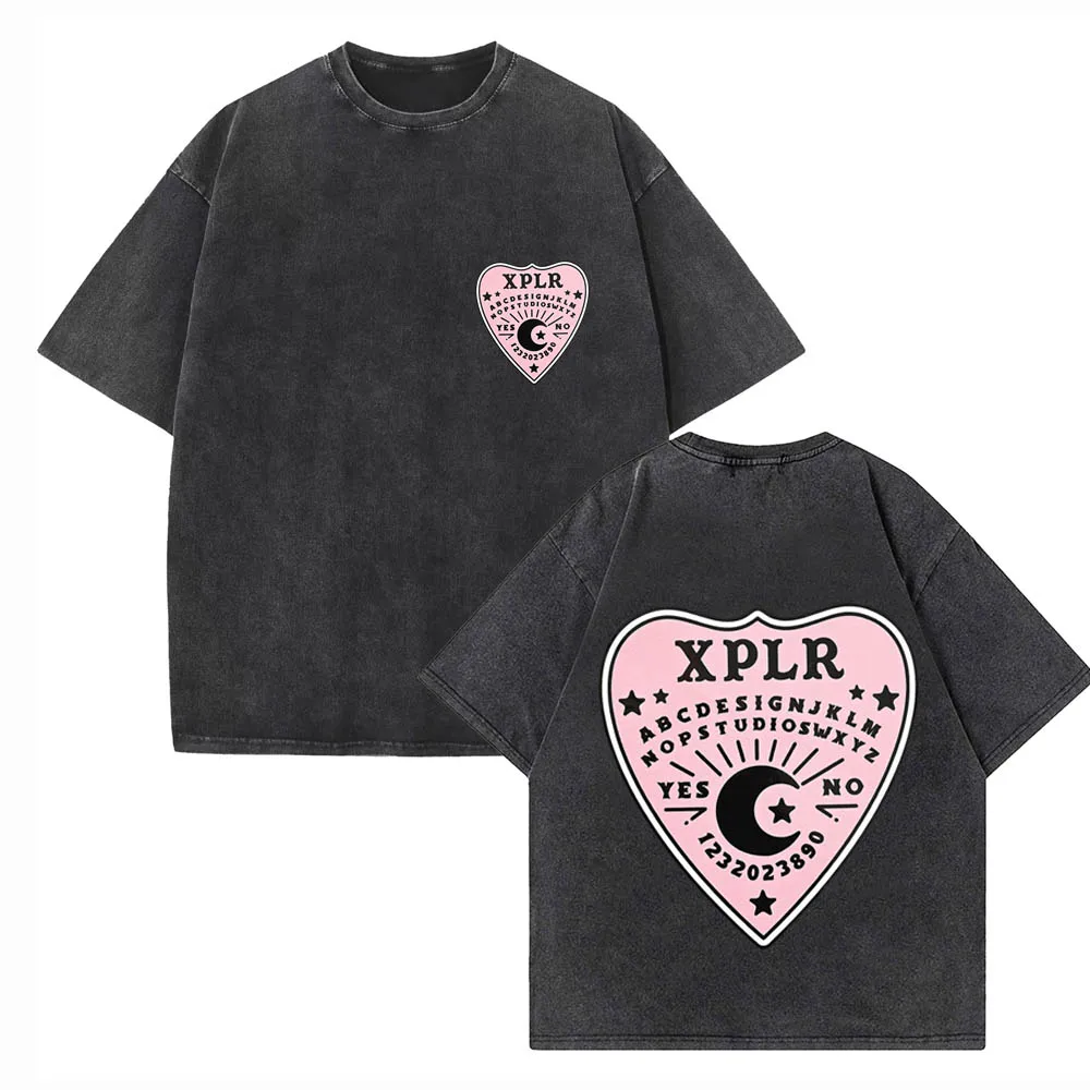 Xplr Planchette Shirts Harajuku Hip Hop Streetwear Cotton Vintage T-Shirts