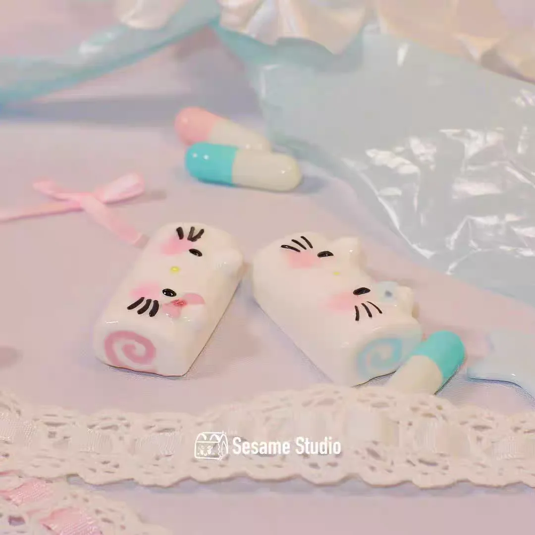 Симпатичные колпачки для клавиш Sanrio на заказ, ручная работа, персонализированные колпачки для клавиш ESC Tab, креативный подарок для механической клавиатуры Cherry MX