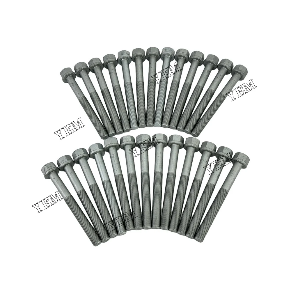 1 Set Cylinder Head Bolt (26pcs) For Cummins M11 Diesel Engine  M11 Cylinder Head Bolt.