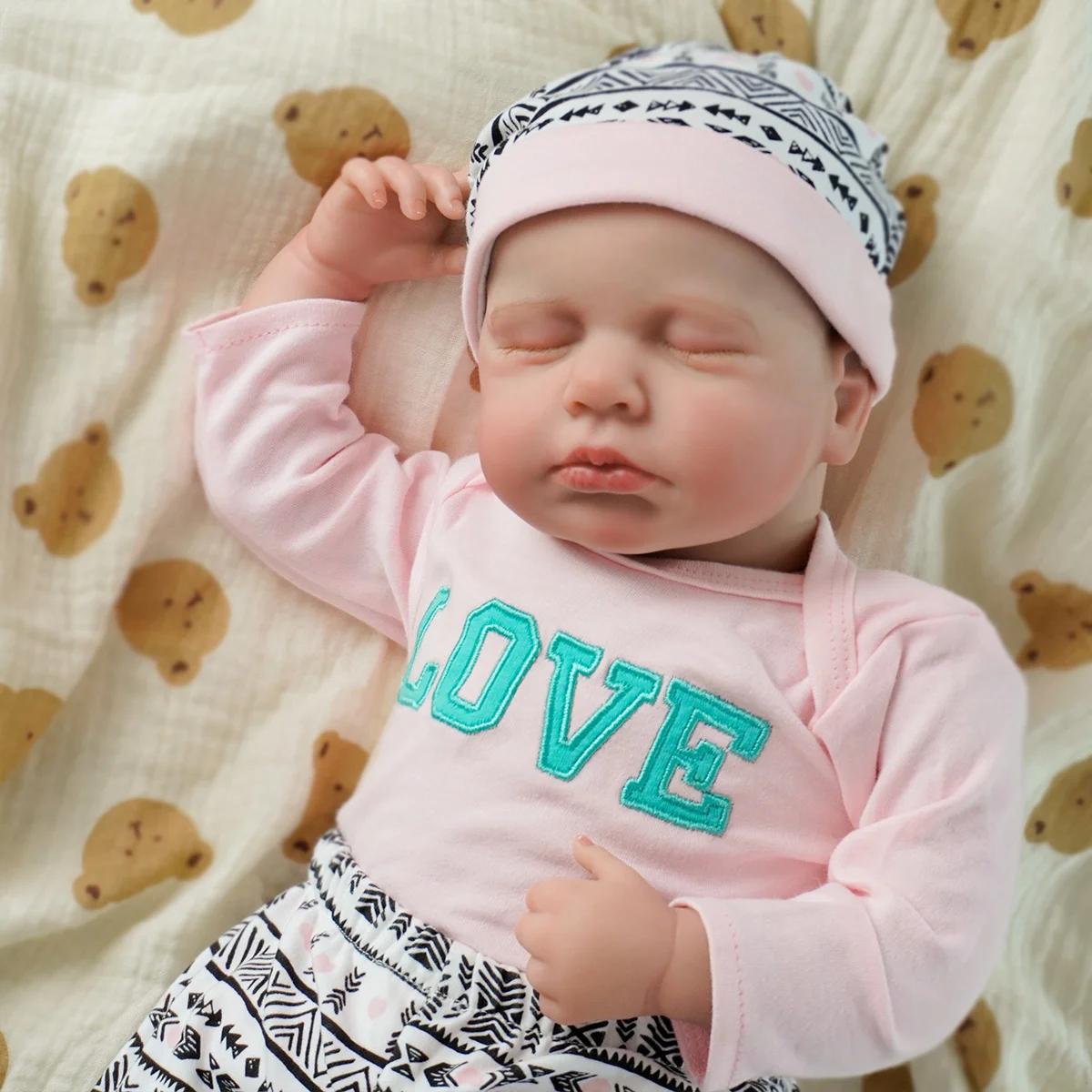 

JOYORA 50cm High Quality Rebirth Doll with High Quality Soft Vinyl D Skin Visible Veins Handmade Like A Newborn Baby Doll