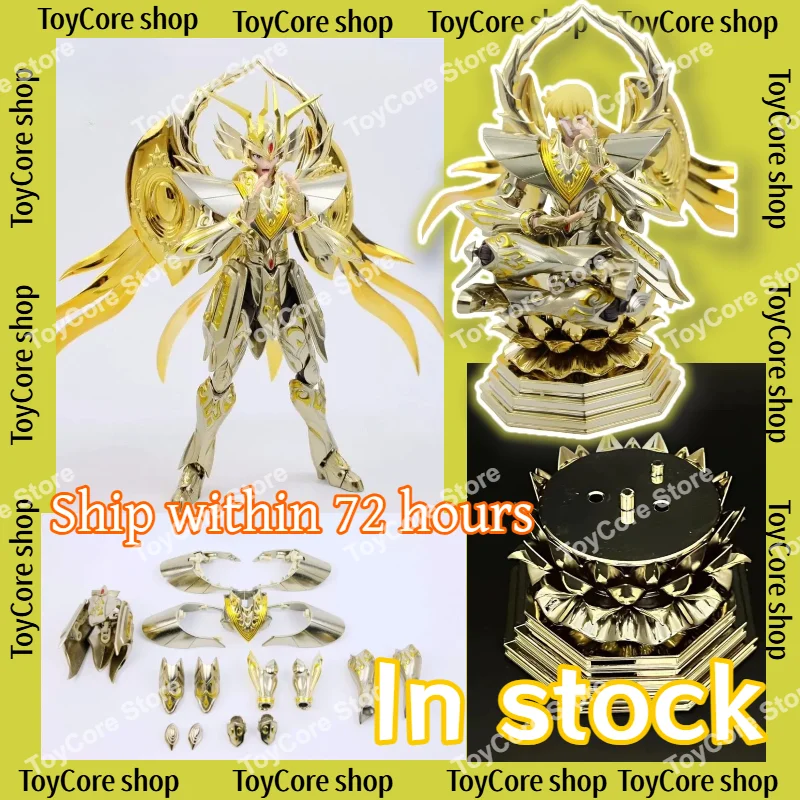 En Stock MC Saint Virgo Shaka con Túnica Sagrada y Base de Loto, Figura de Acción EX de Saint Seiya Myth Cloth Gold Soul