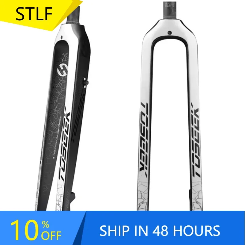 

STLF Toseek Full Carbon Front Fork Rigid Disc Brake Mtb 26" 27.5 29 Inch Mountain Bike Bicycle Suspension Fork