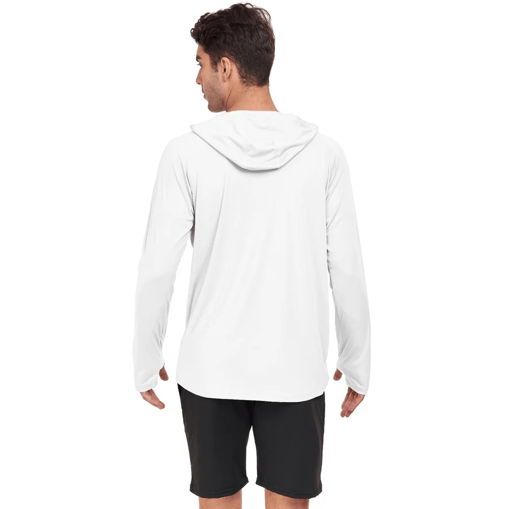 UPF 50 Sun Protection Lightweight Hoodie Performance Long Sleeve SPF UV Shirt For Fishing Running view 4