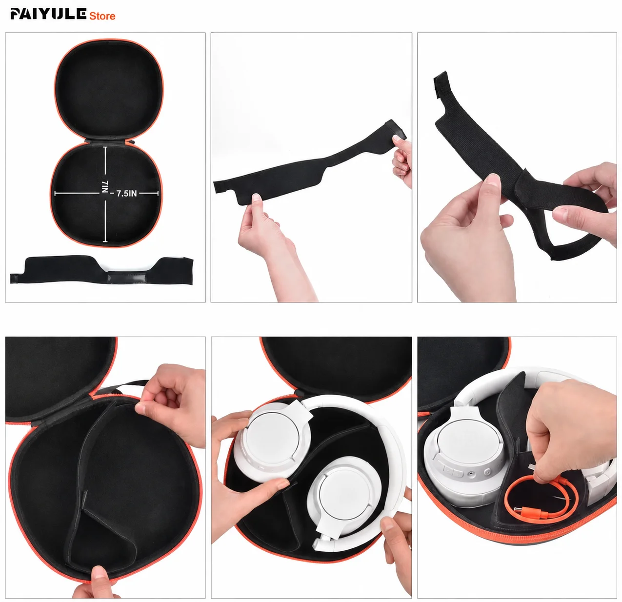 Hard Case Compatible with JBL Tune 770NC/ Live 770NC/ 720BT/ 660NC/ 650BT/ 670NC/ 710BT/ 760NC (Box Only) - view 3