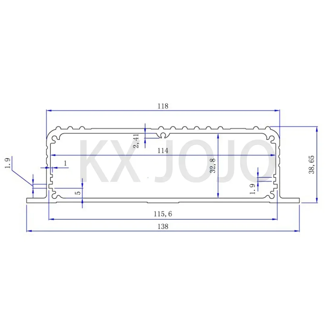 Aluminum Enclosure 138*39*100mm Integrated Box PCB Instrument DIY Electronic Project Case Protective Box Black