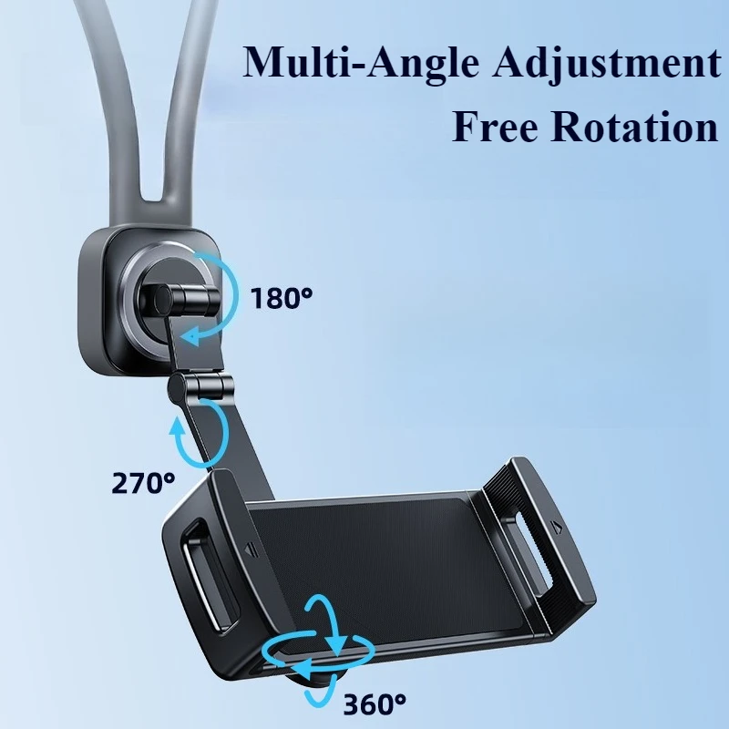 Oatsbasf Car Back Seat Tablet Holder Stand 360° Rotatable Flexible Tablet Bracket for Sports Seat Universal Vehicle Accessories